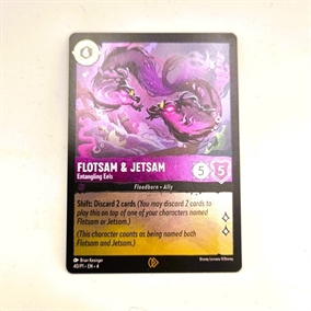 (Gratis ved køb af Disney Lorcana Produkt) Disney Lorcana set 4 - Flotsam & Jetsam - promo kort